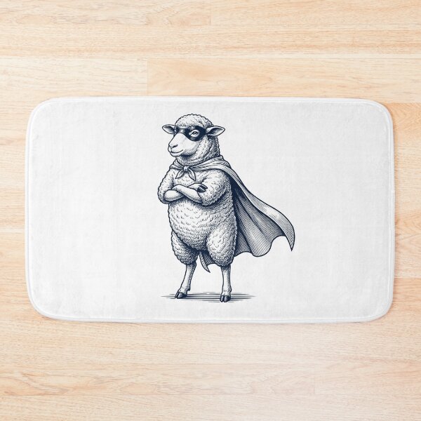 Item preview, Vintage Sheep Hero Superhero Animal Lover designed and sold by DoodleTortle.