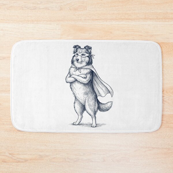 Item preview, Vintage Shetland Sheepdog Hero Superhero Dog Lover designed and sold by DoodleTortle.