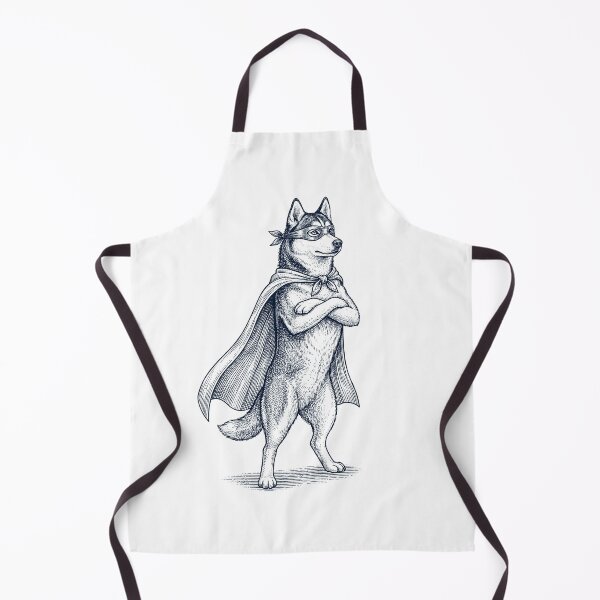 Item preview, Vintage Siberian Husky Hero Superhero Dog Lover designed and sold by DoodleTortle.