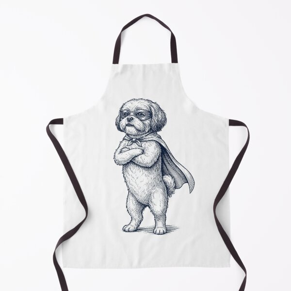Item preview, Vintage Shih Tzu Hero Superhero Dog Lover designed and sold by DoodleTortle.