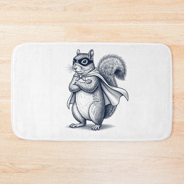 Item preview, Vintage Squirrel Hero Superhero Animal Lover designed and sold by DoodleTortle.
