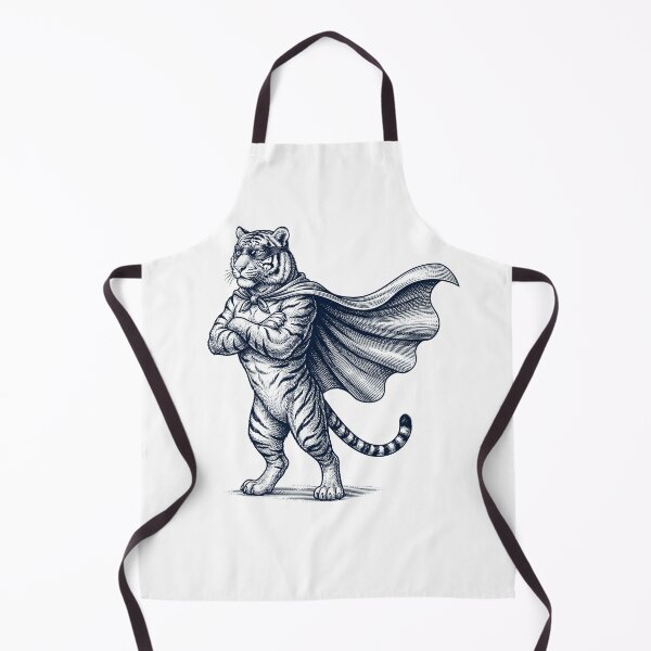 Item preview, Vintage Tiger Hero Superhero Animal Lover designed and sold by DoodleTortle.