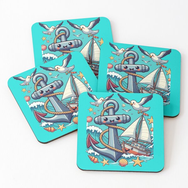 Item preview, HAPPY  ANCHOR CARTOON FOR CHILDREN designed and sold by MWSailingClub.