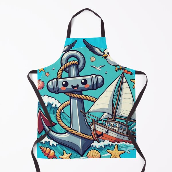 Item preview, HAPPY  ANCHOR CARTOON FOR CHILDREN designed and sold by MWSailingClub.