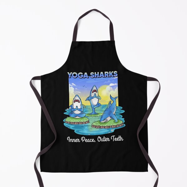 Item preview, Funny Shark Gift Men Women Sarcasm Yoga Sharks designed and sold by DSWShirts.