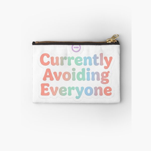 Item preview, Currently Avoiding Everyone Funny Introvert Sticker designed and sold by CutePlix.