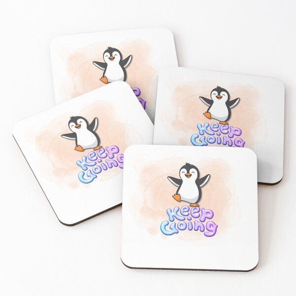 Item preview, Cute Penguin Keep Going Motivational Quote Design designed and sold by Cutethings3.