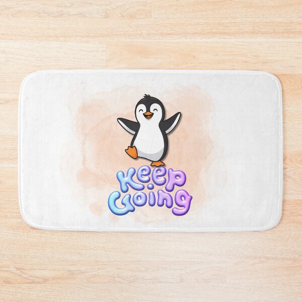 Item preview, Cute Penguin Keep Going Motivational Quote Design designed and sold by Cutethings3.