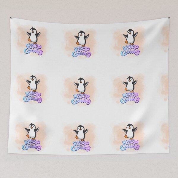 Item preview, Cute Penguin Keep Going Motivational Quote Design designed and sold by Cutethings3.