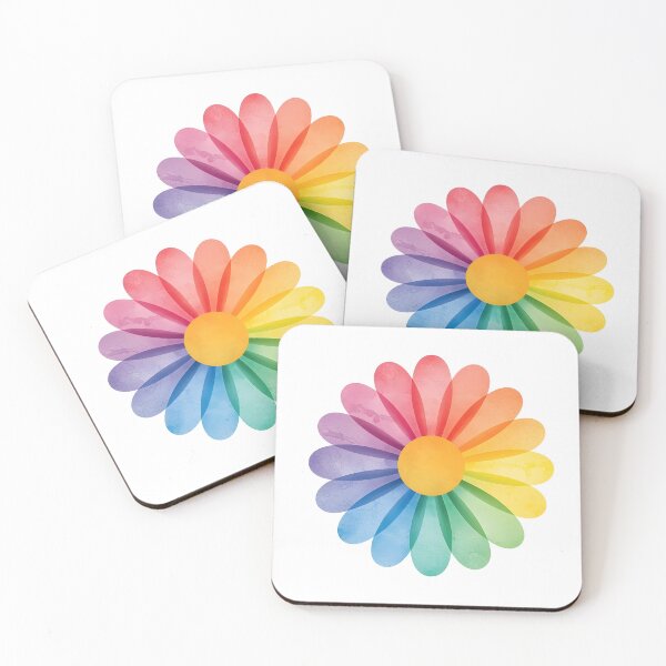Item preview, Rainbow flower designed and sold by uunaa.