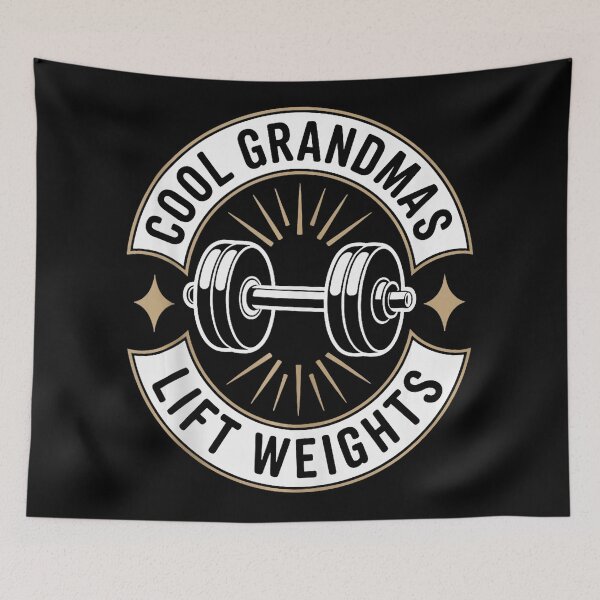Item preview, Cool Grandmas Lift Weights Funny Gym Quote designed and sold by eliramaison.