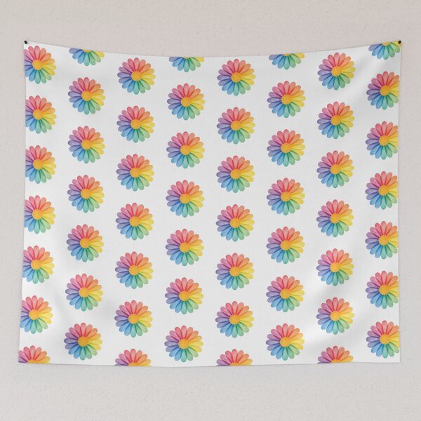 Item preview, Rainbow flower designed and sold by uunaa.