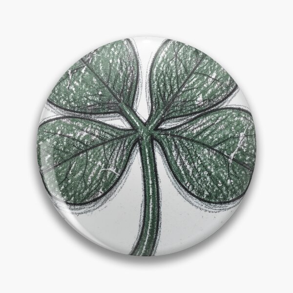 Item preview, Distressed Four Leaf Clover Hand Drawn Sketch designed and sold by Bloomkept.