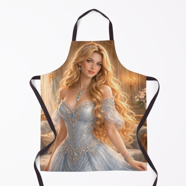 Item preview, Ethereal Blue Rococo Princess Portrait – Romantic Fantasy Royal Woman Art designed and sold by Atelier Éternelle.