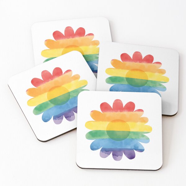 Item preview, Rainbow Flag Flower designed and sold by uunaa.