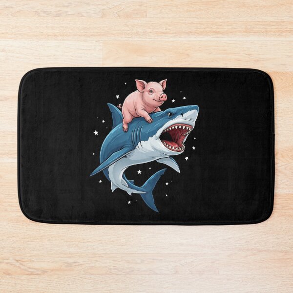 Item preview, Funny Pig Riding Shark Animal Lover designed and sold by TerryConnells.