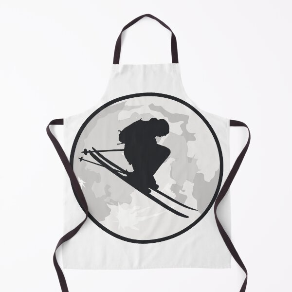Item preview, Moon and Skier Jump Night Silhouette Design designed and sold by Jaudaux Designs.