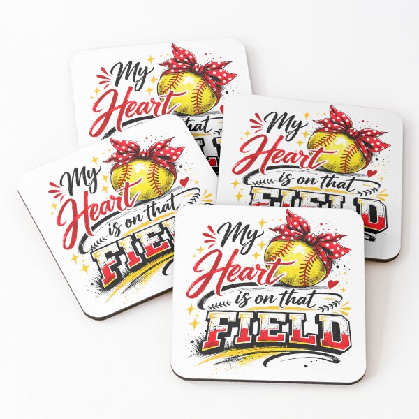 Item preview, My Heart Is on That Field Baseball Mom Quote designed and sold by miaa-artistshop.
