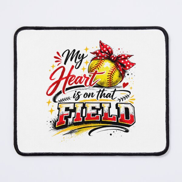 Item preview, My Heart Is on That Field Baseball Mom Quote designed and sold by miaa-artistshop.