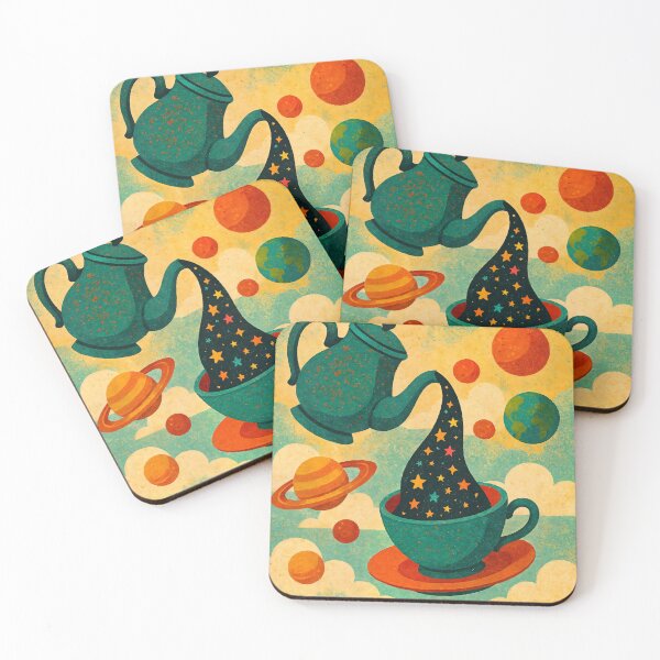Item preview, Cosmic Tea Party Vintage Collage designed and sold by AI-Only Creations.