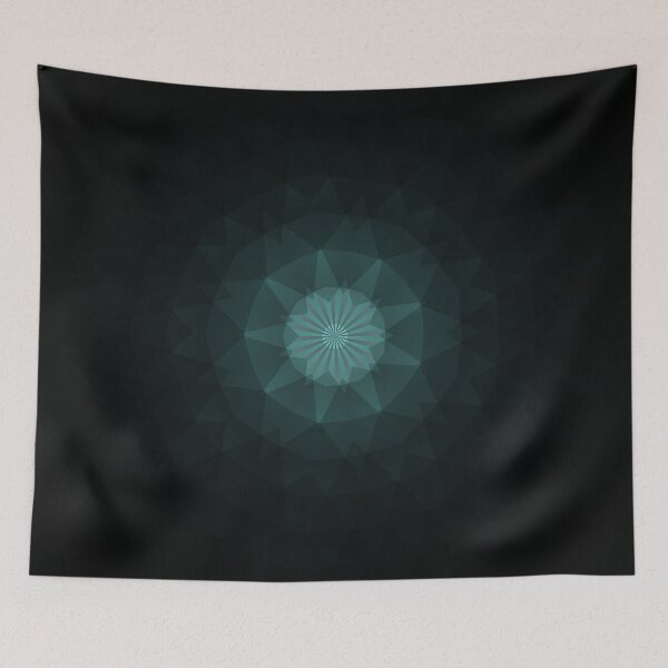 Item preview, Enchanted Teal Mandala Bloom designed and sold by IntelliMindDesigns.