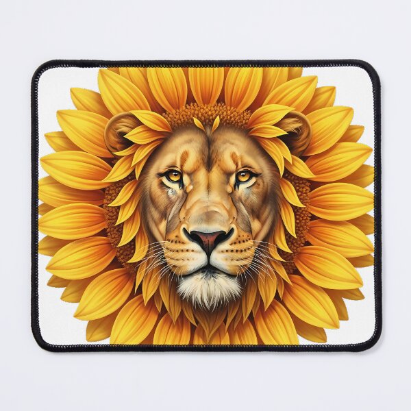 Item preview, Sunflower Leo Lion Face Golden Mane Petals designed and sold by pumsquare.