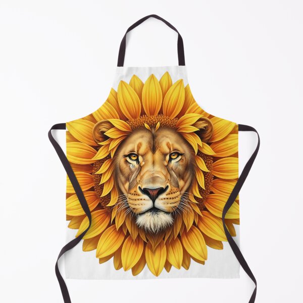 Item preview, Sunflower Leo Lion Face Golden Mane Petals designed and sold by pumsquare.