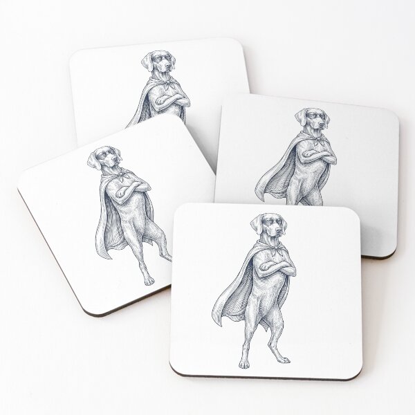 Item preview, Vintage Weimaraner Hero Superhero Dog Lover designed and sold by DoodleTortle.
