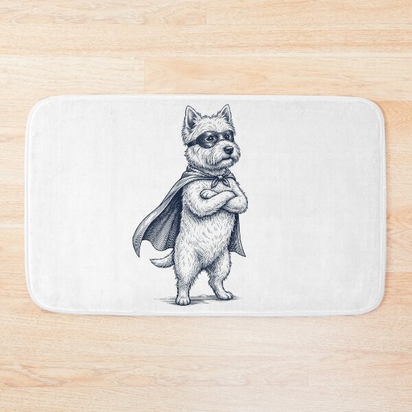 Item preview, Amante de los perros superhéroes del West Highland White Terrier clásico designed and sold by DoodleTortle.