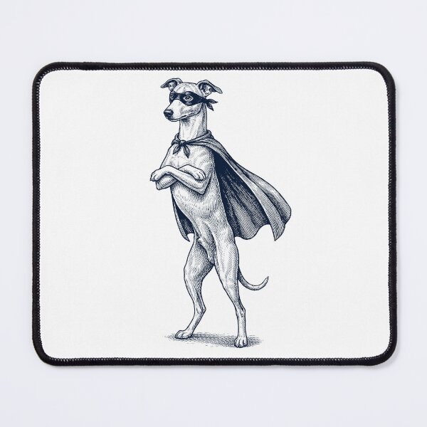 Item preview, Vintage Whippet Hero Superhero Dog Lover designed and sold by DoodleTortle.
