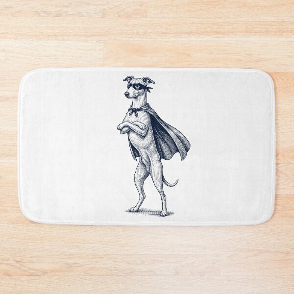 Artikelvorschau, Vintage Whippet Hero Superhero Hundeliebhaber entworfen und verkauft von DoodleTortle.