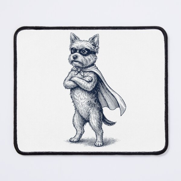 Item preview, Vintage Yorkshire Terrier Hero Superhero Dog Lover designed and sold by DoodleTortle.