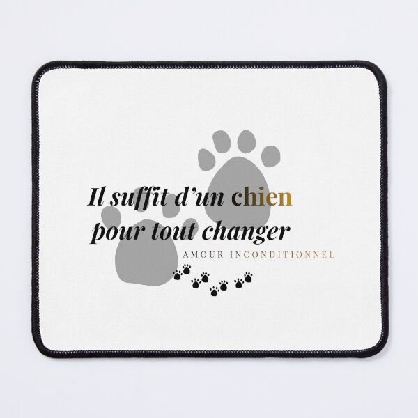 Item preview, "All it takes is one dog to change everything" – Unconditional Love – Design Footprints designed and sold by DIAMVERA.