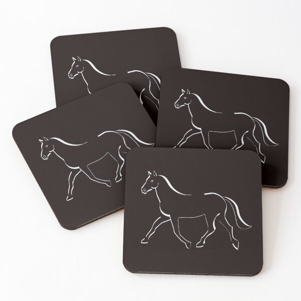 Item preview, Calligraphy Style Outline Horse Drawing designed and sold by Linda Louw.