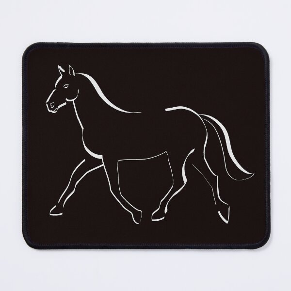 Item preview, Calligraphy Style Outline Horse Drawing designed and sold by Linda Louw.