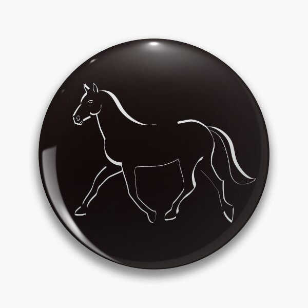 Item preview, Calligraphy Style Outline Horse Drawing designed and sold by Linda Louw.