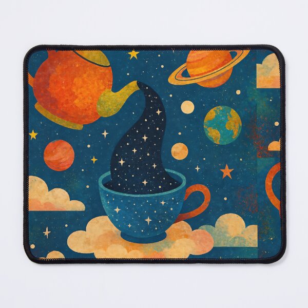 Item preview, Celestial Teapot Stardust Collage designed and sold by AI-Only Creations.