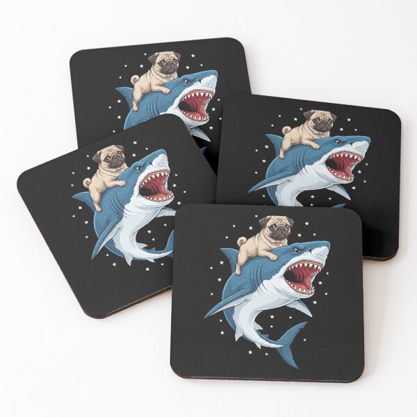 Item preview, Funny Pug Shark Dog Mom Dad Lover designed and sold by TerryConnells.