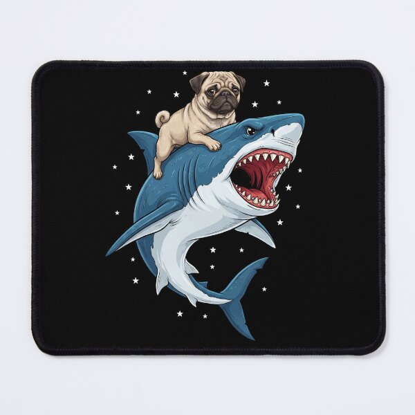 Item preview, Funny Pug Shark Dog Mom Dad Lover designed and sold by TerryConnells.