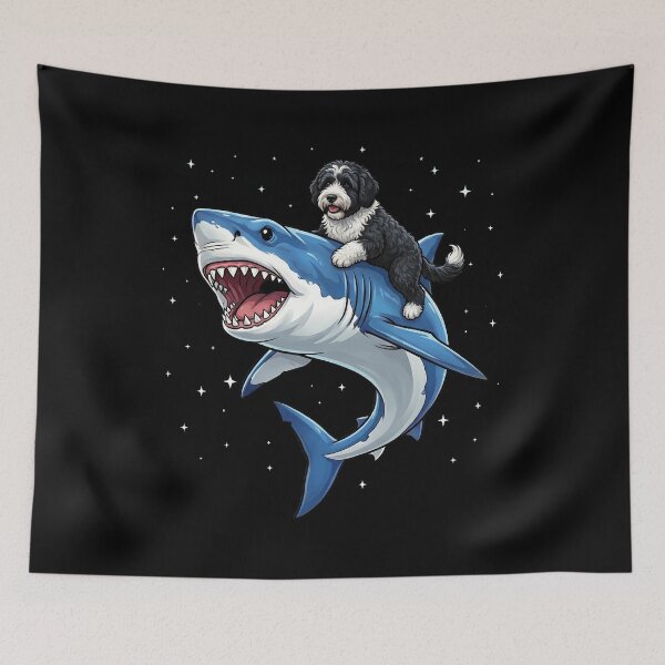 Item preview, Funny Portuguese Water Dog Shark Dog Mom Dad Lover designed and sold by TerryConnells.