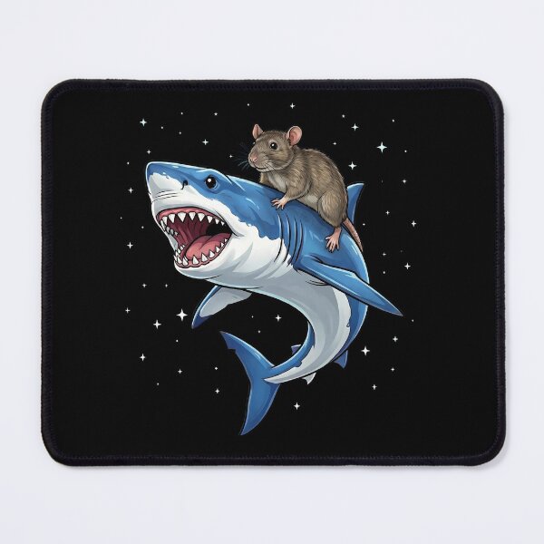 Item preview, Funny Rat Riding Shark Animal Lover designed and sold by TerryConnells.