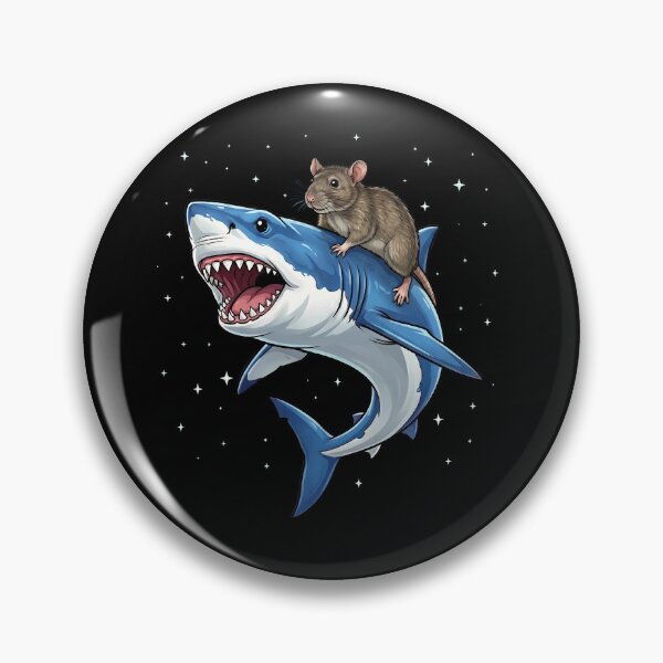 Item preview, Funny Rat Riding Shark Animal Lover designed and sold by TerryConnells.