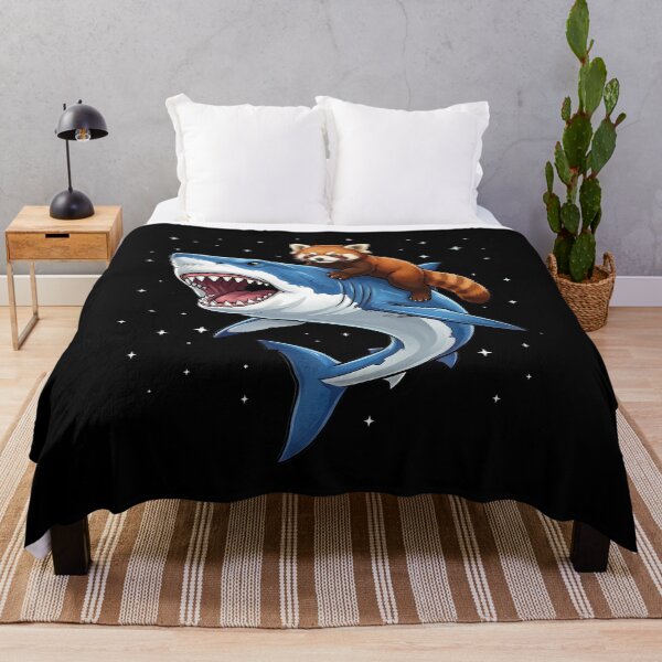 Item preview, Funny Red Panda Riding Shark Animal Lover designed and sold by TerryConnells.