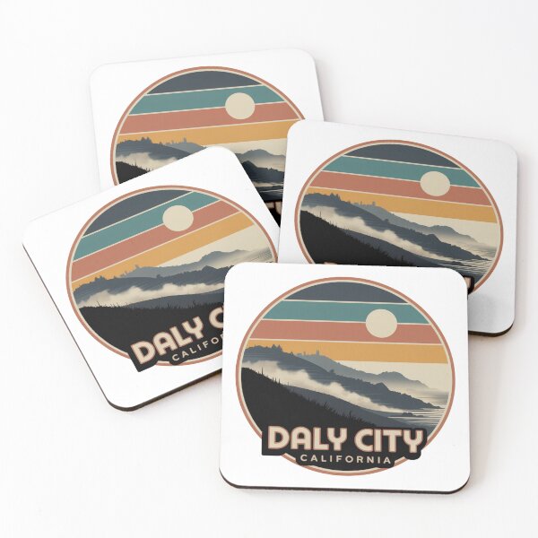 Item preview, Daly City California: Mountain Landscape Badge designed and sold by CircinusStore.