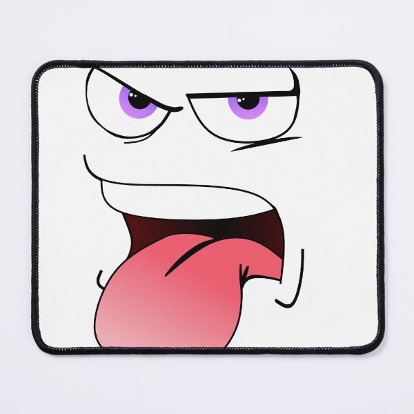 Item preview, Grumpy Face, Purple Eyes, Tongue Sticking Out, Cartoon Humor, Monster, Gift designed and sold by CLC54.