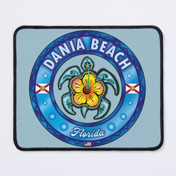 Item preview, Dania Beach Florida sea turtle hibiscus designed and sold by studioss76.