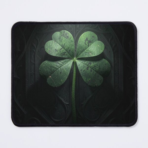 Item preview, Gothic Dark Fantasy Four Leaf Clover Ornament designed and sold by Bloomkept.
