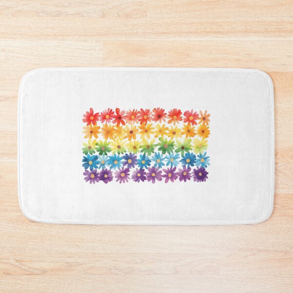 Item preview, Rainbow flag made of flowers designed and sold by uunaa.