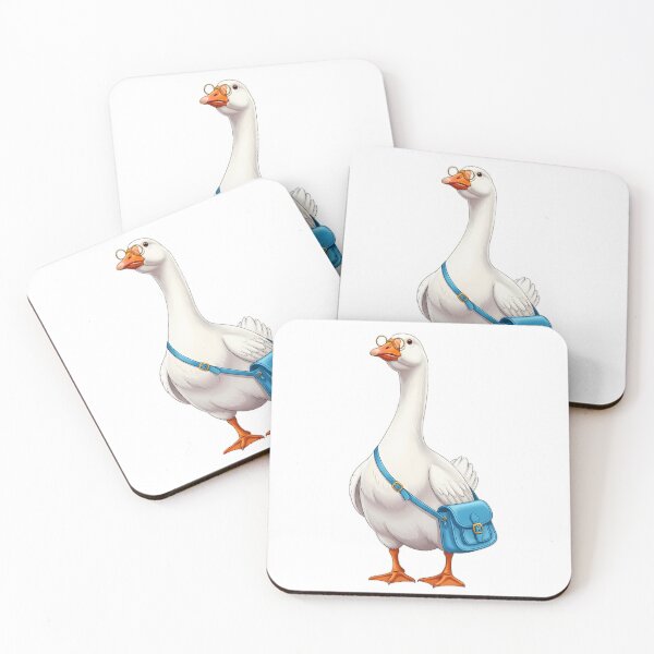 Item preview, Bookish Goose Carrying Small Blue Satchel designed and sold by pumsquare.