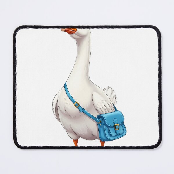 Item preview, Bookish Goose Carrying Small Blue Satchel designed and sold by pumsquare.